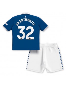 Billige Everton Jarrad Branthwaite #32 Hjemmedraktsett Barn 2023-24 Kortermet (+ Korte bukser)